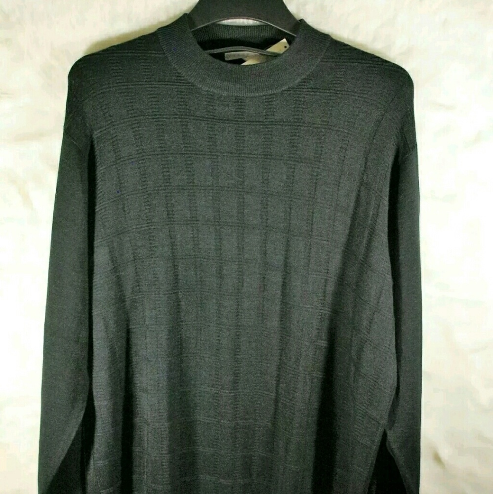 NWT Perry Ellis XL Black Sweater